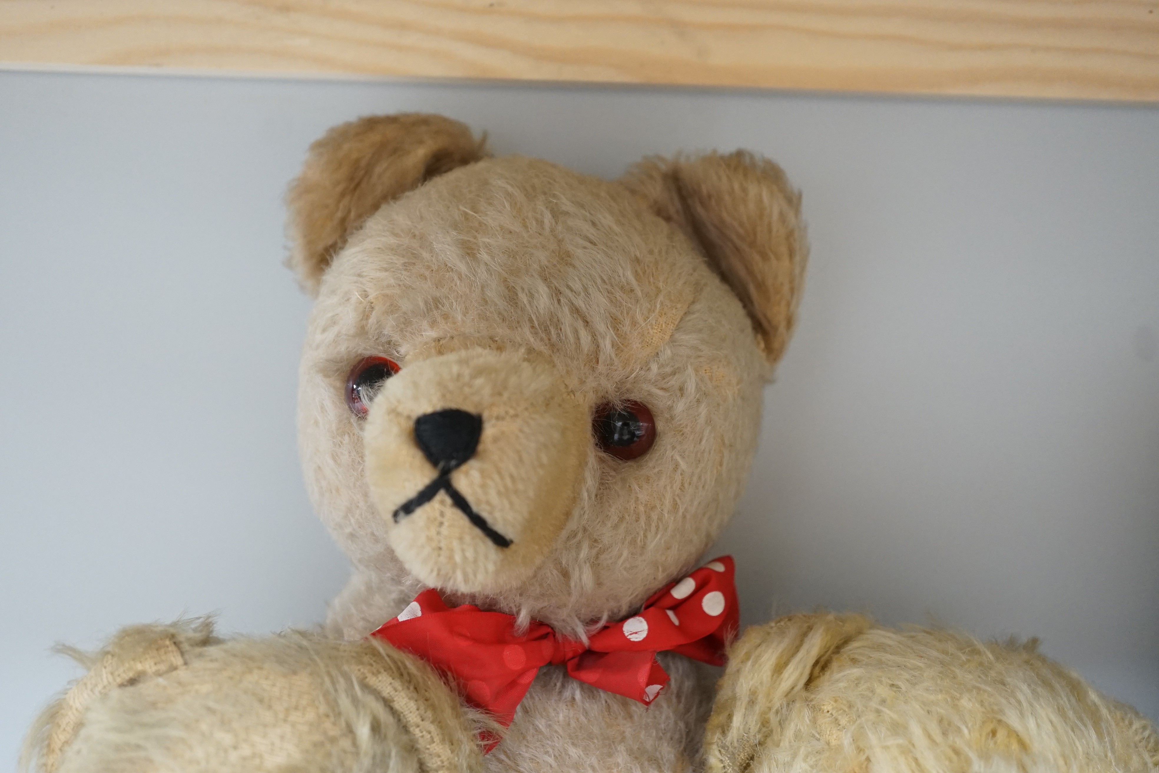 Six various Teddy bears, three early English, another by Chad Valley